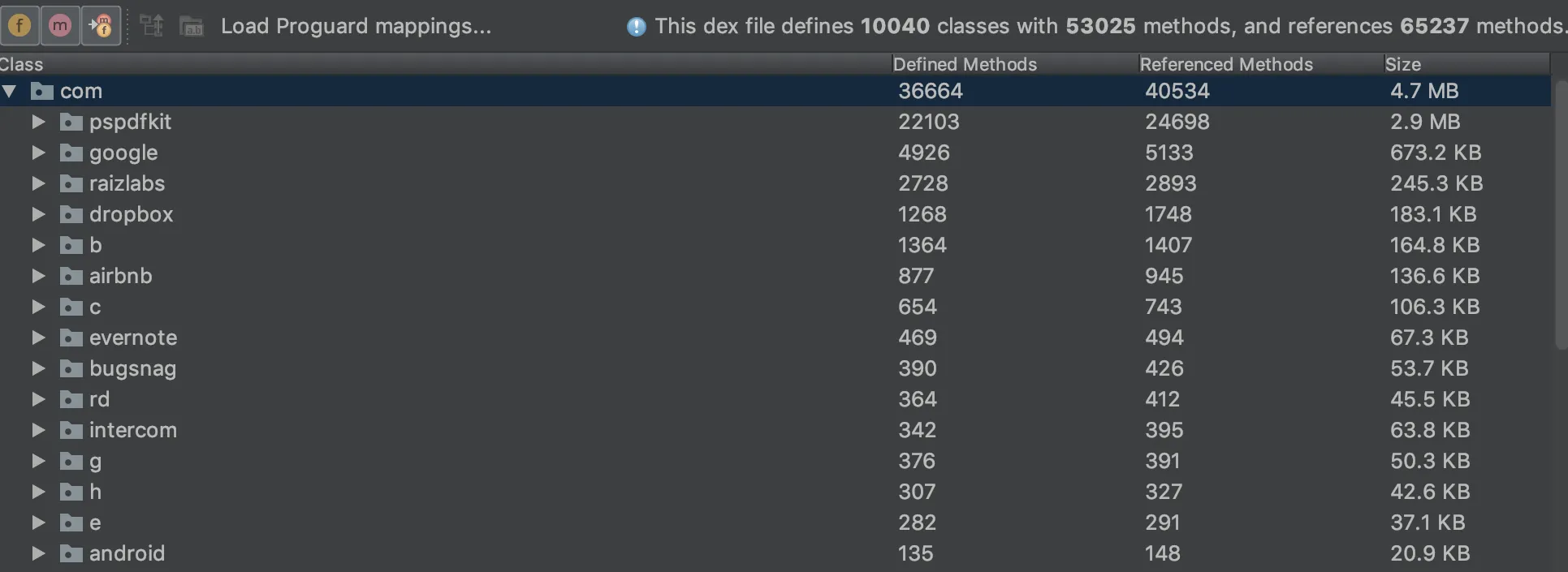 APKAnalyzer-MethodsCount