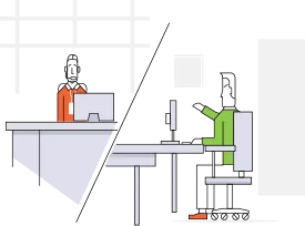 an agent handling a customer complaint