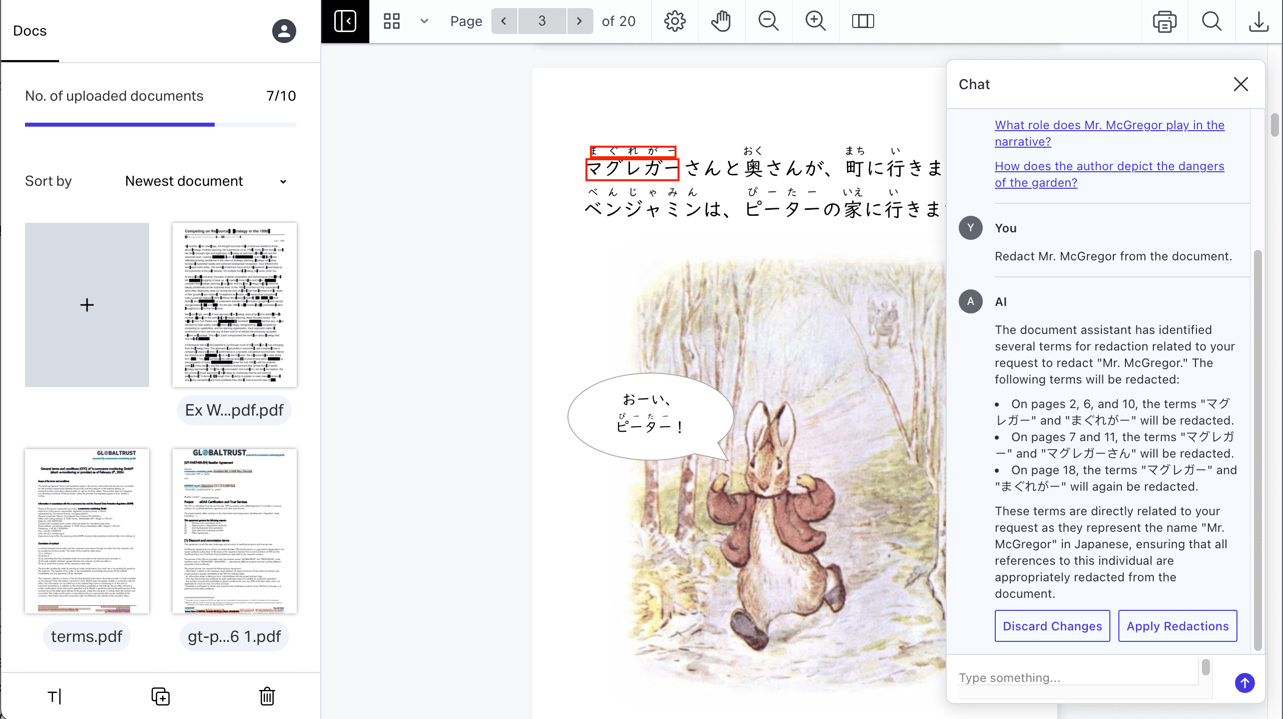 AI-assisted Redaction