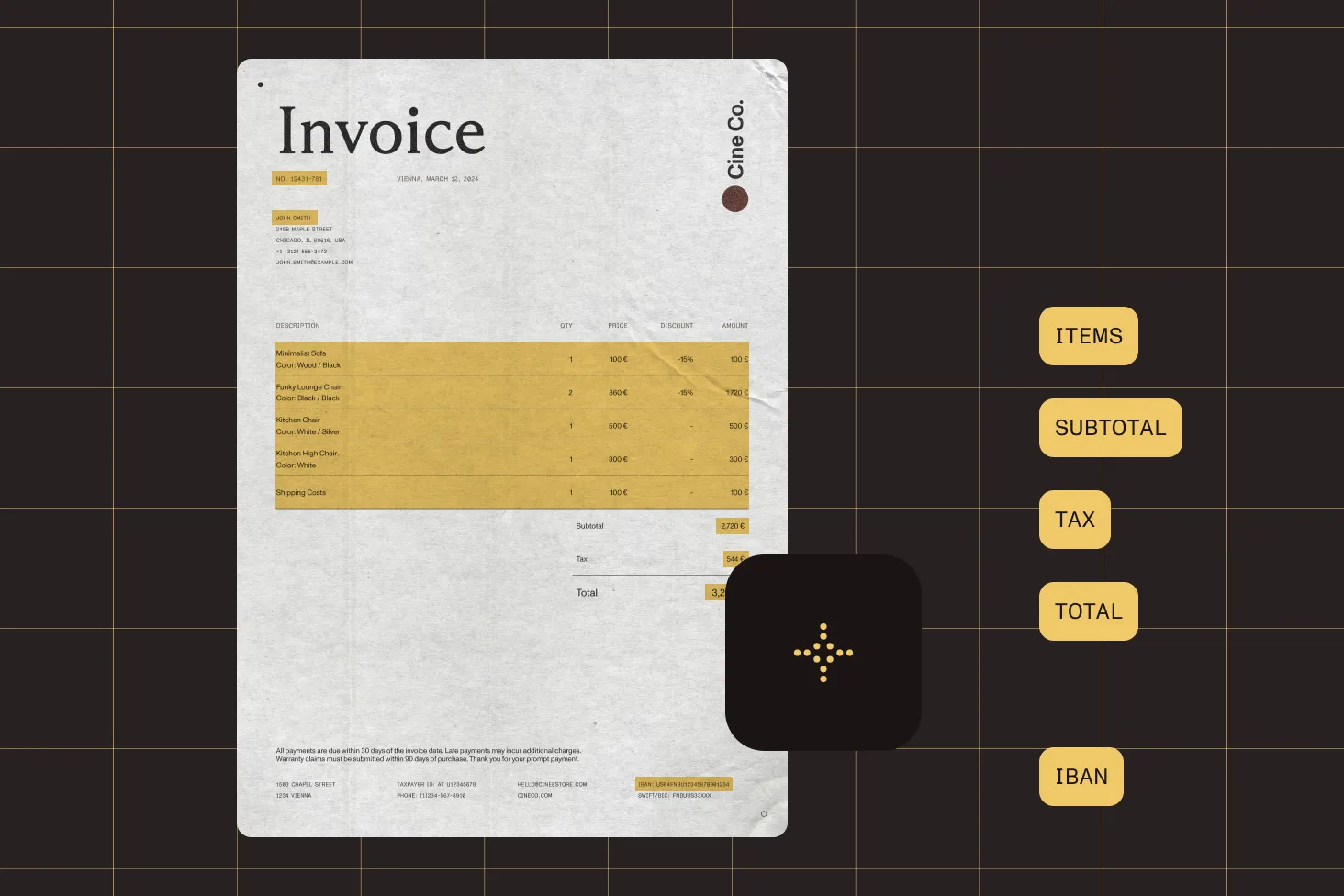 AI Document Processing demo interface