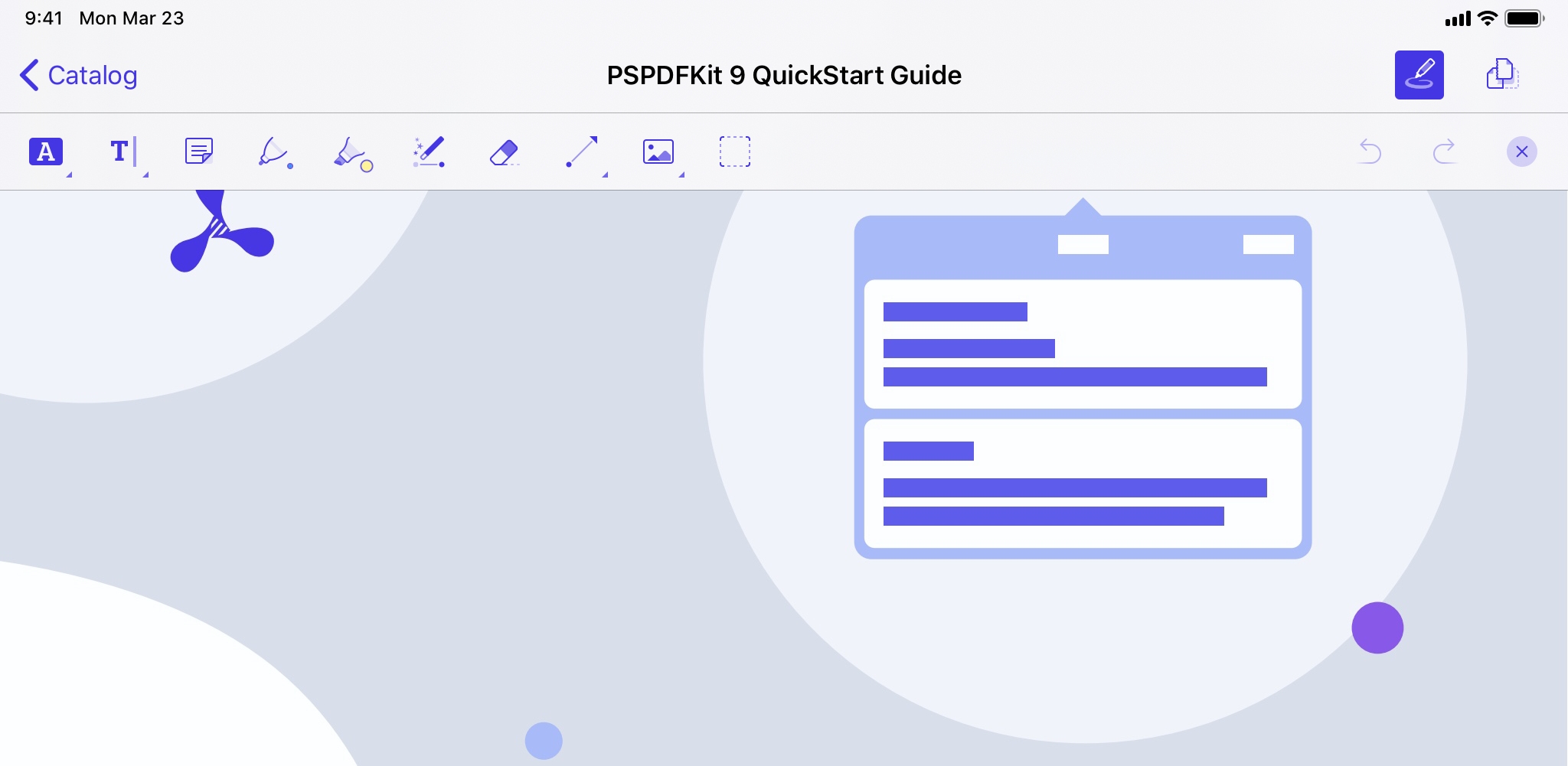 Annotation Toolbar Top Position