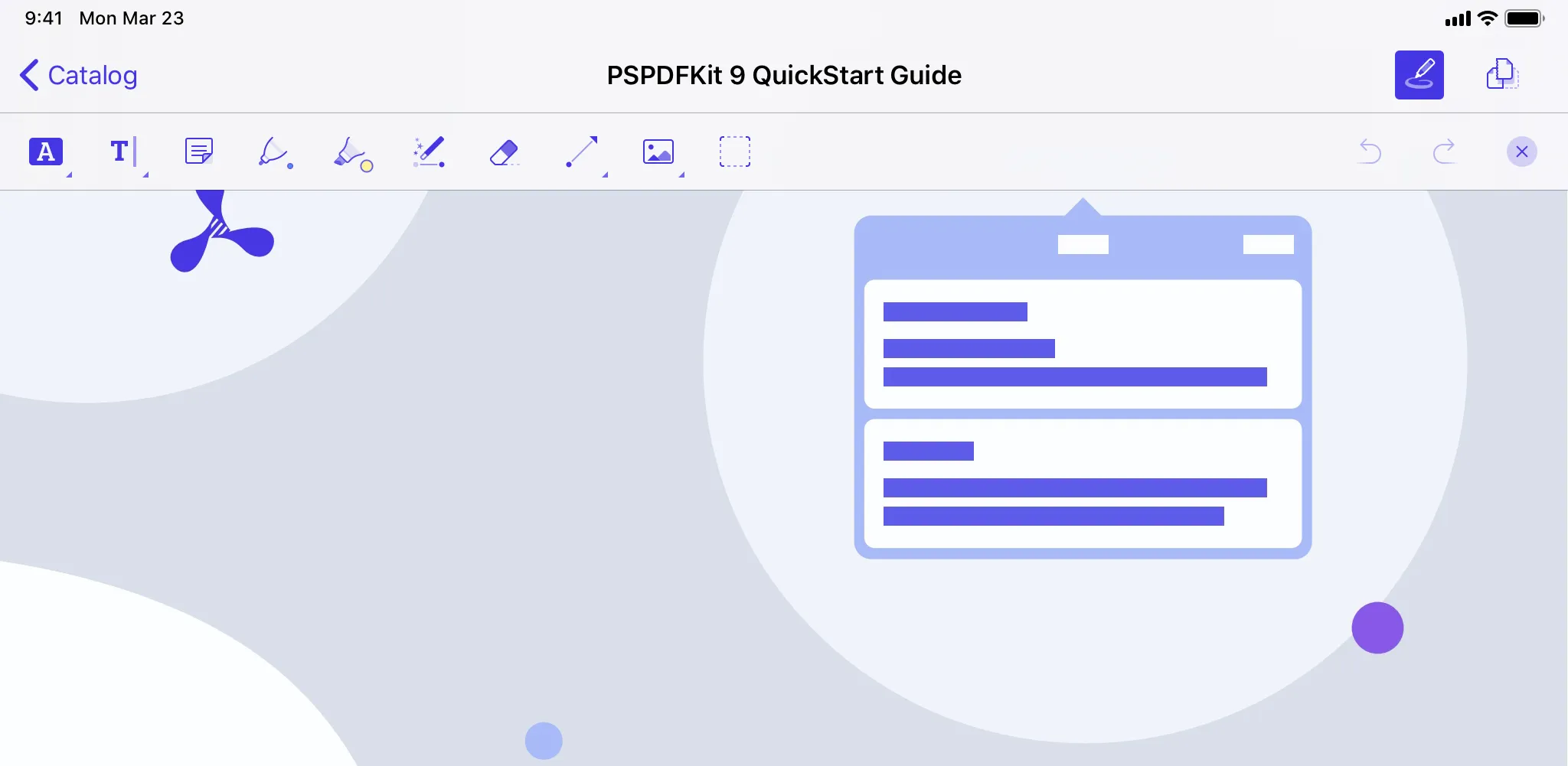 Annotation Toolbar Top Position