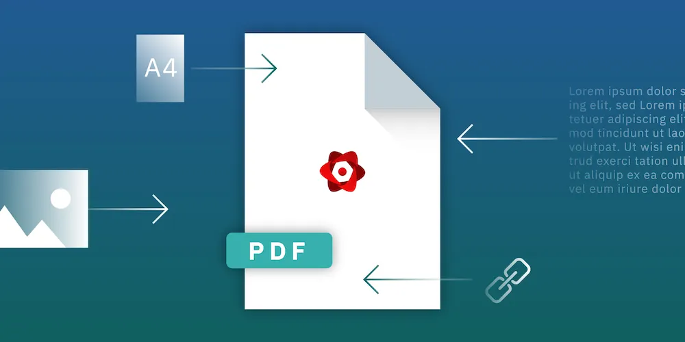Featured image for article: React to PDF: Generate PDFs from React components