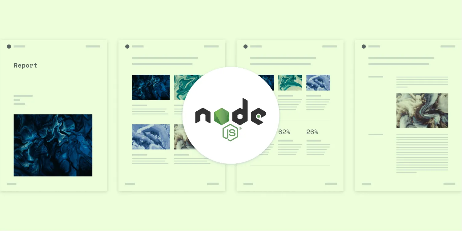 How to generate PDF reports from HTML in Node.js