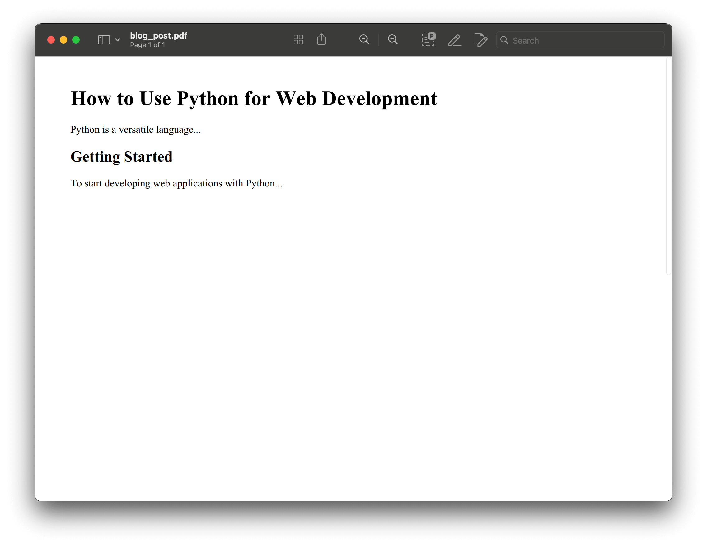 Report HTML to PDF example - Python HTML to PDF conversion