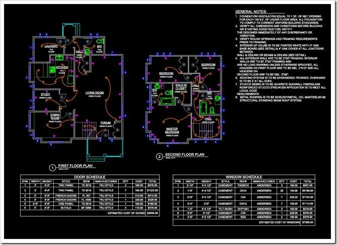 CAD Sample — Black Background