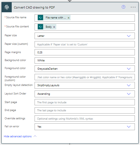 convert cad drawing to pdf