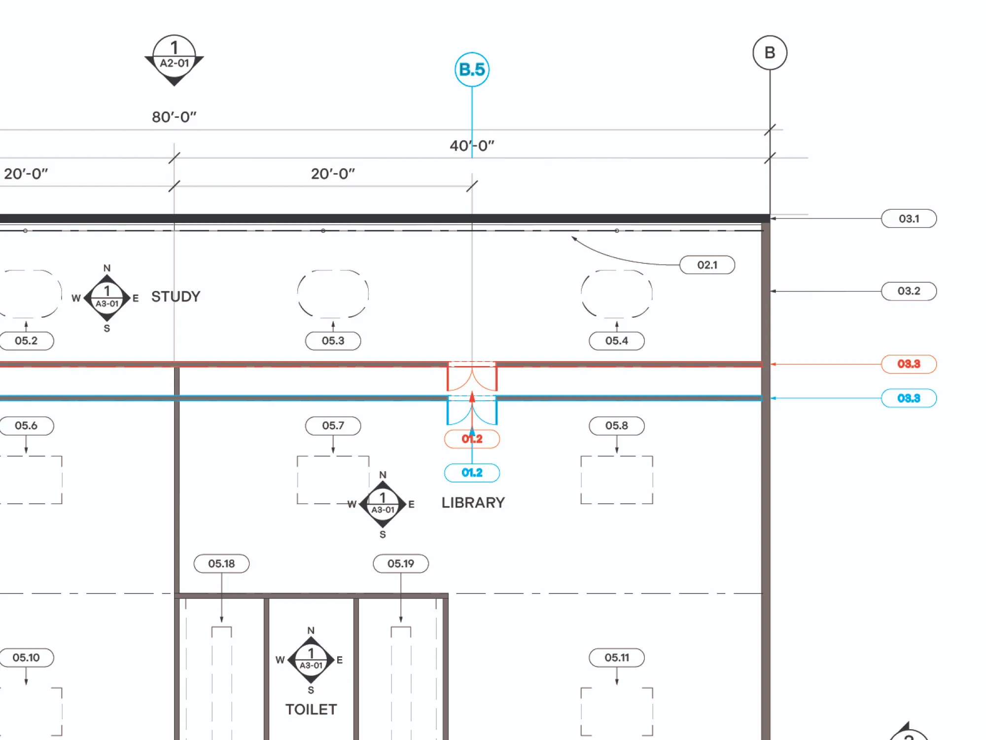 Two documents overlaid on one another to compare the changes between them