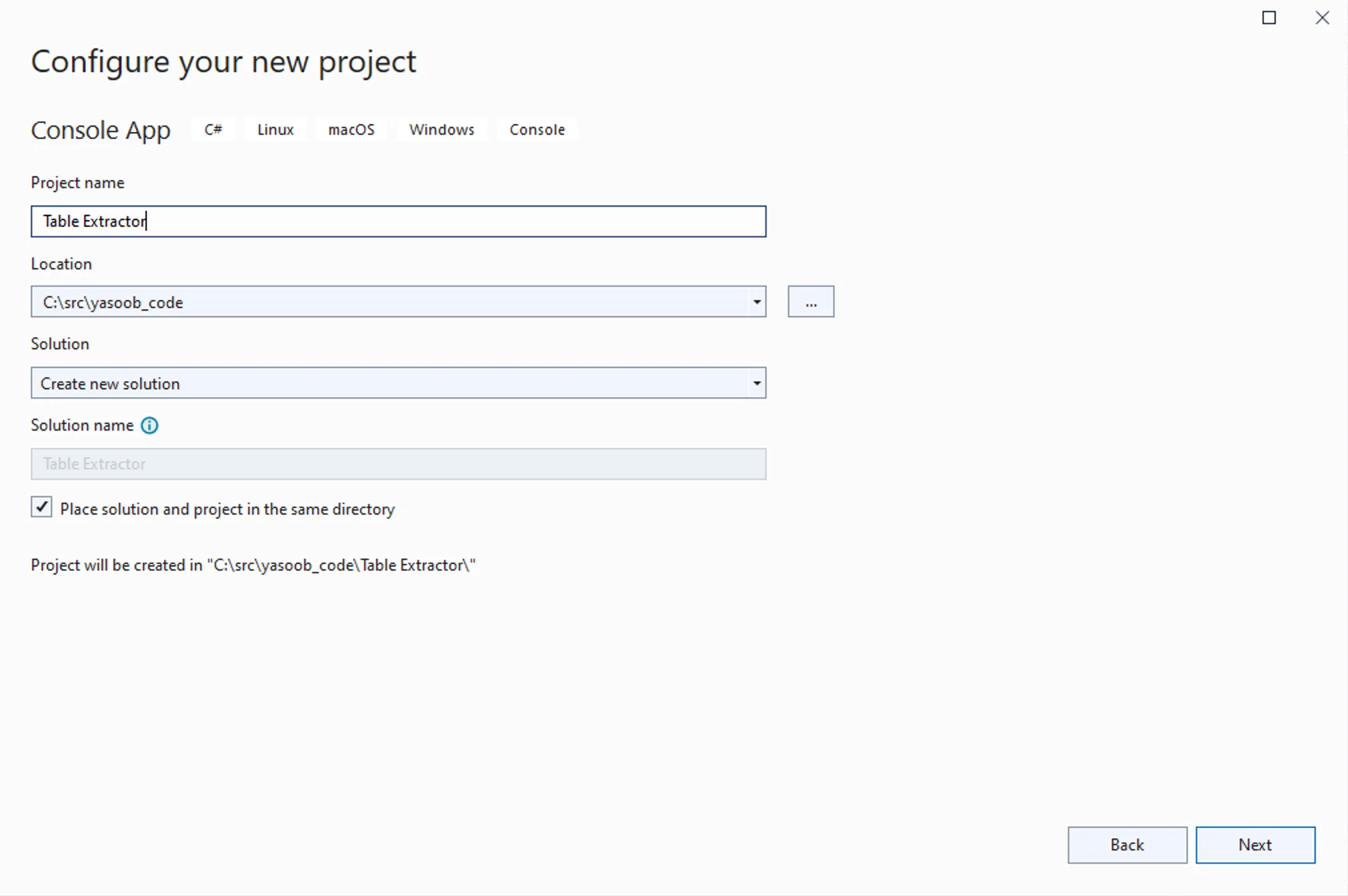 Configure project