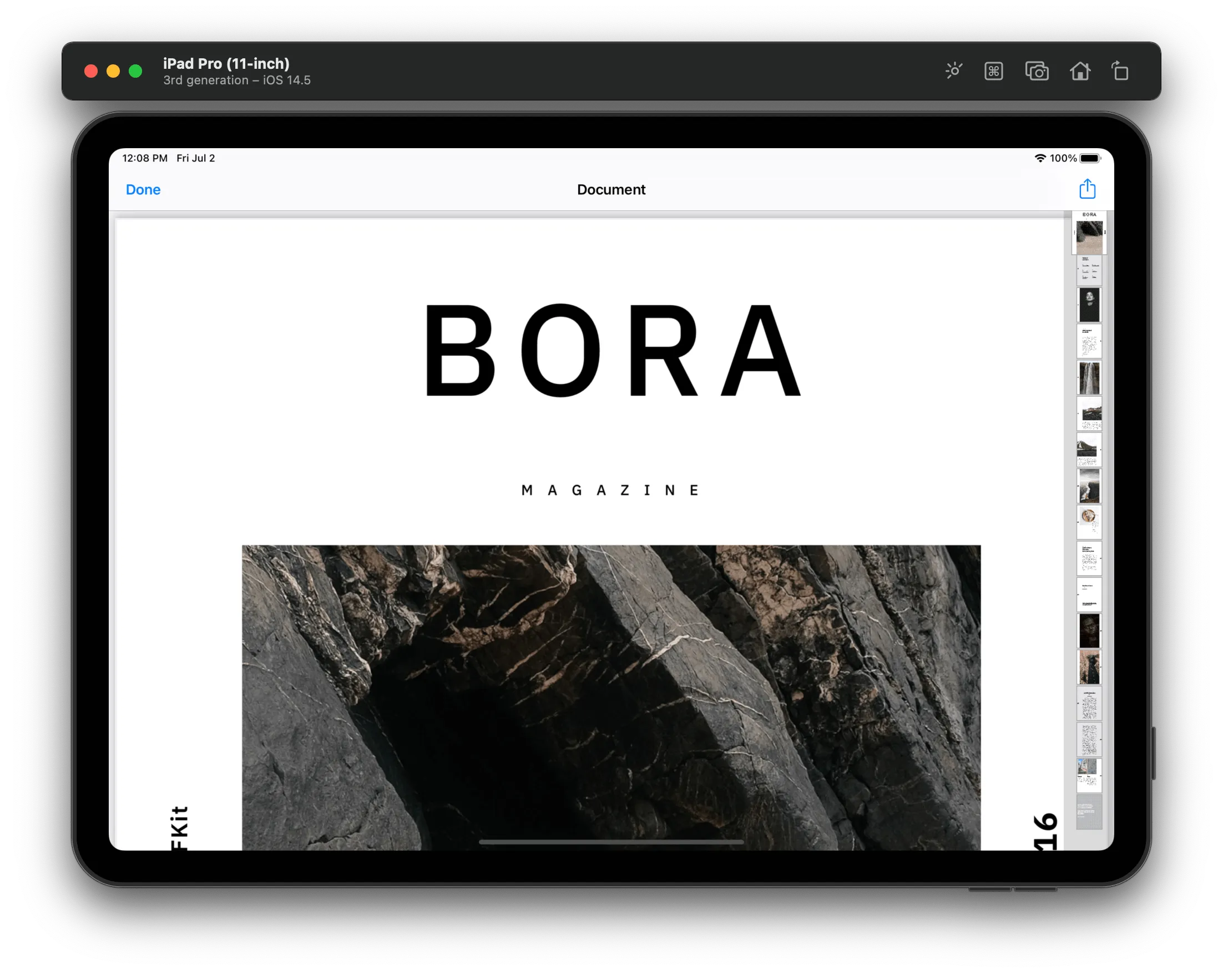PDF using Cordova File Opener plugin on iOS