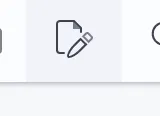 The document editor button from the main toolbar