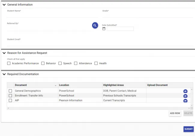 education assistance form