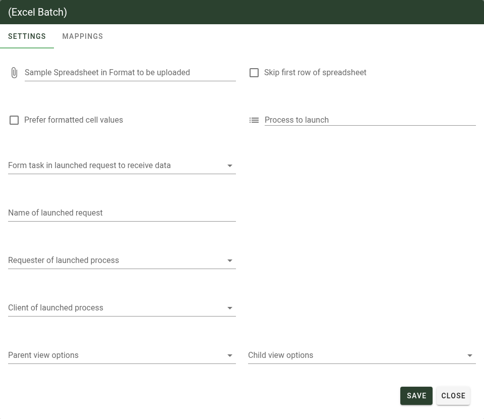 Excel Batch settings with Prefer formatted cell values option