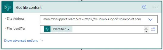 Get file content