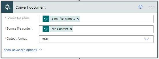 configure conversion settings