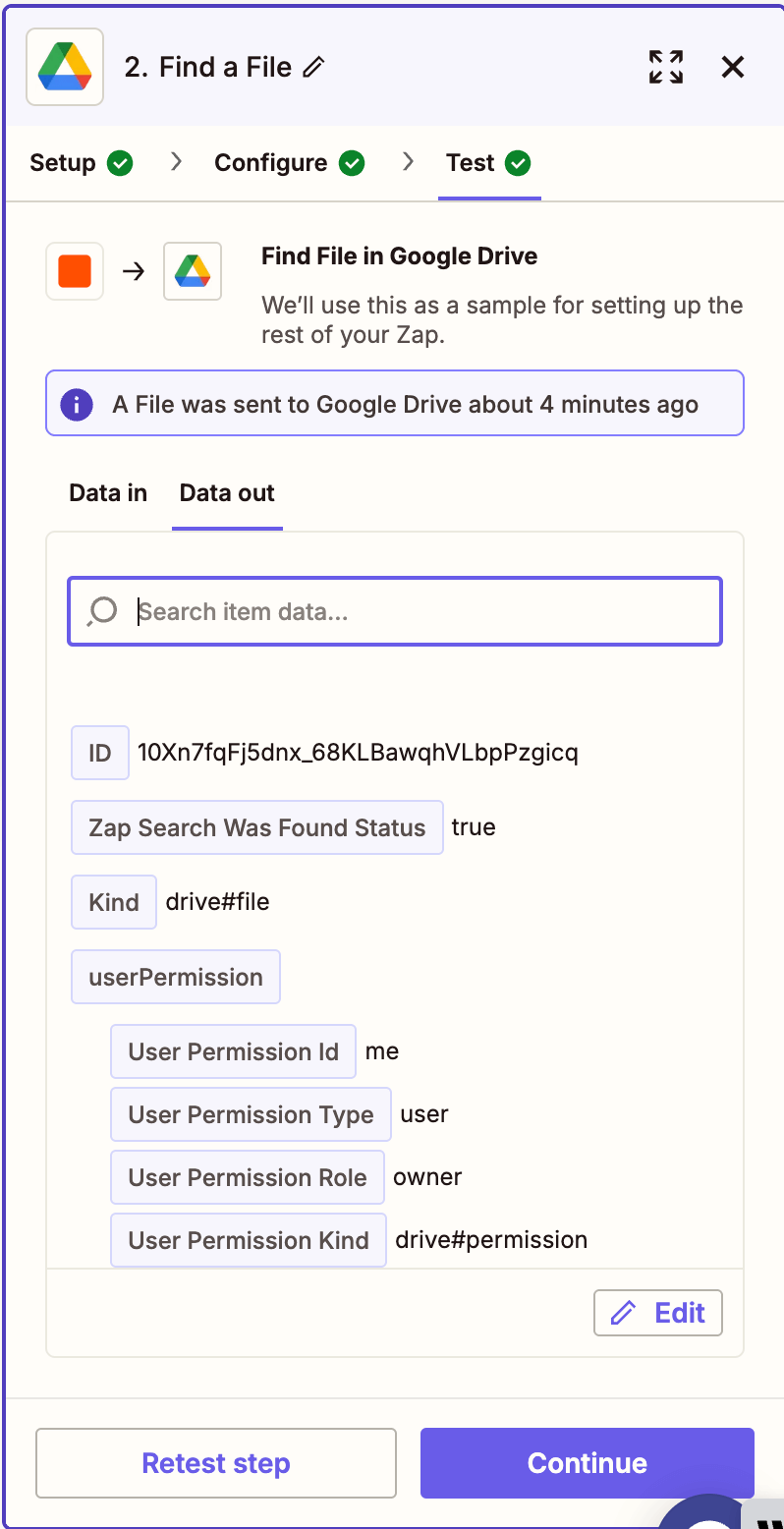 Test shows second PDF file found