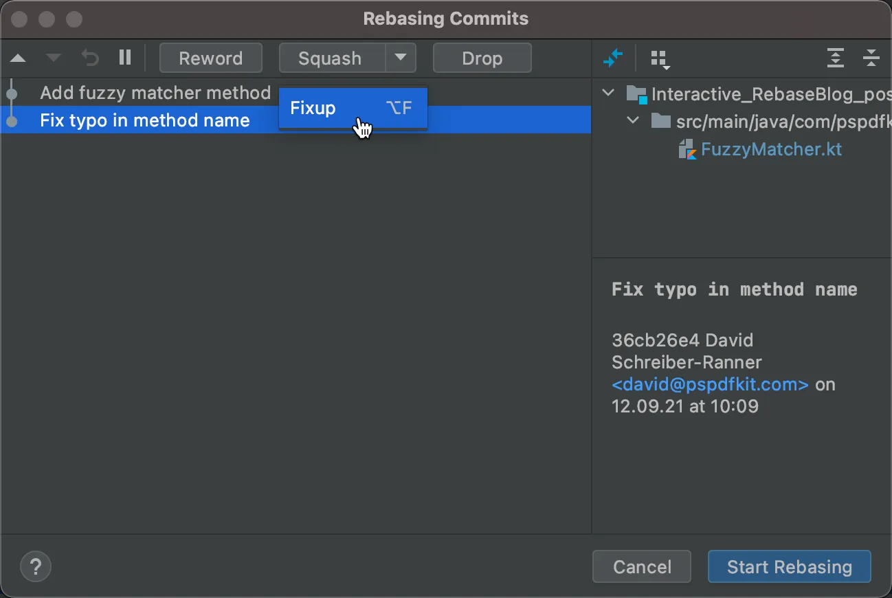 Squash commits