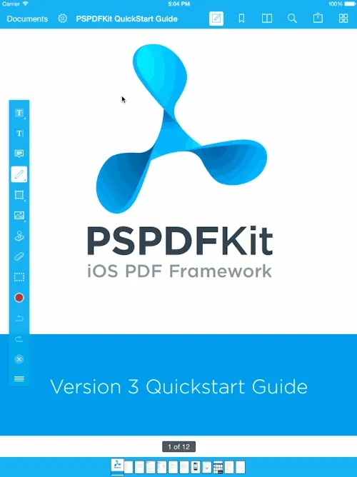 Our flexible annotation toolbar