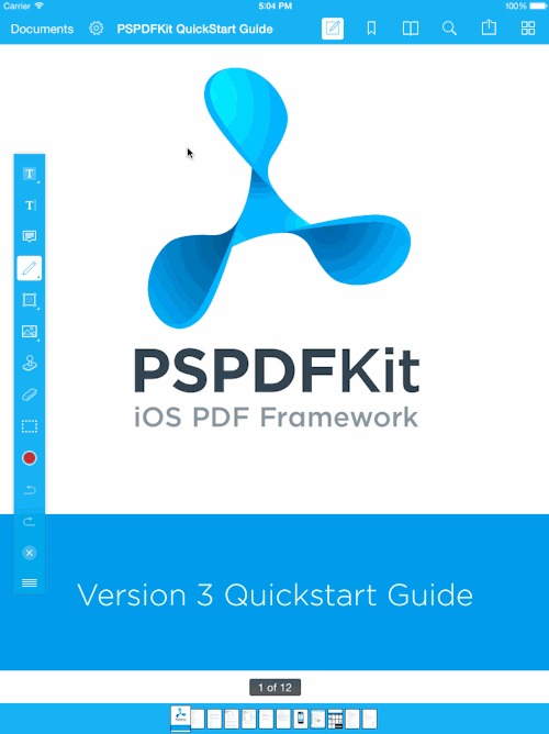 Our flexible annotation toolbar