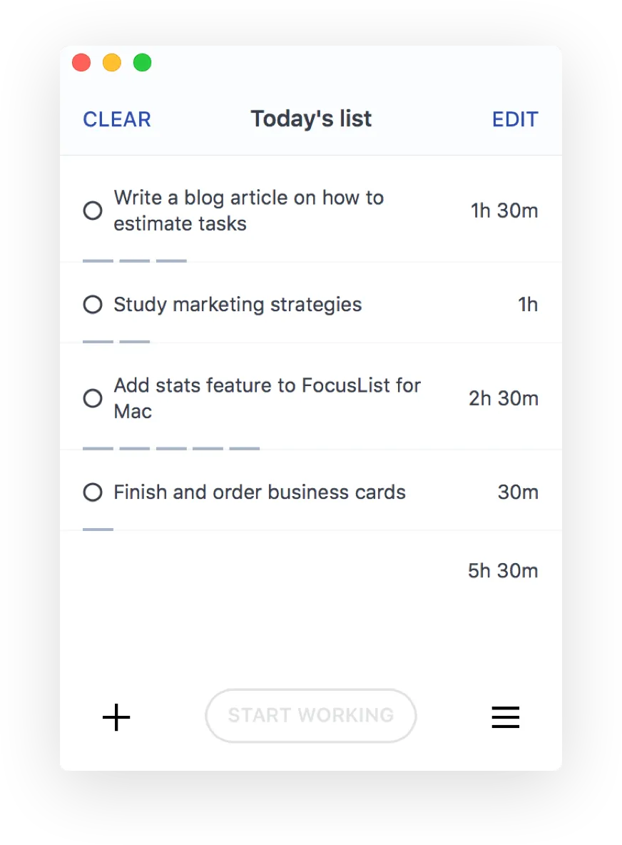 FocusList