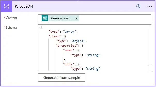 parse json