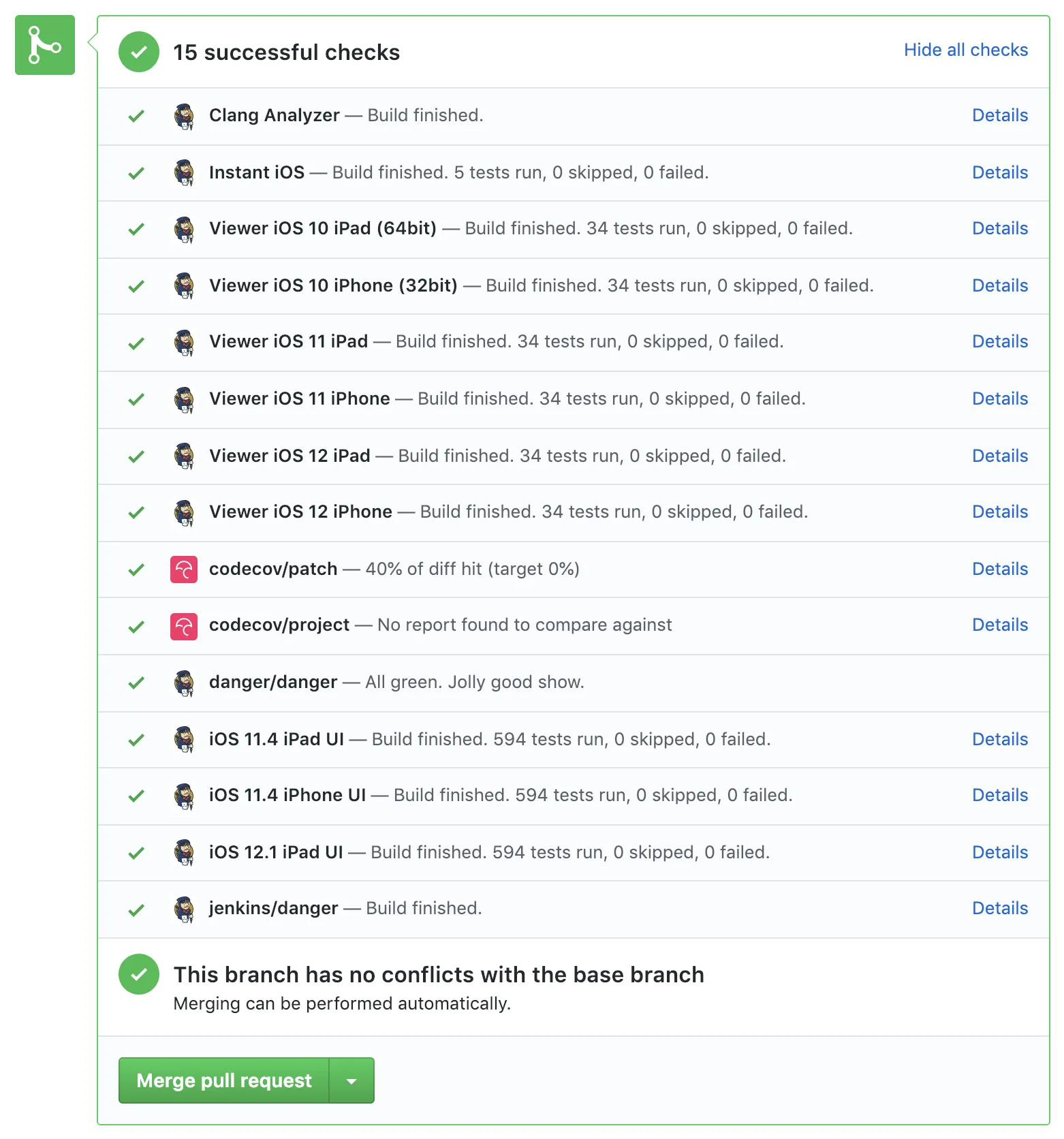 Green tests on GitHub