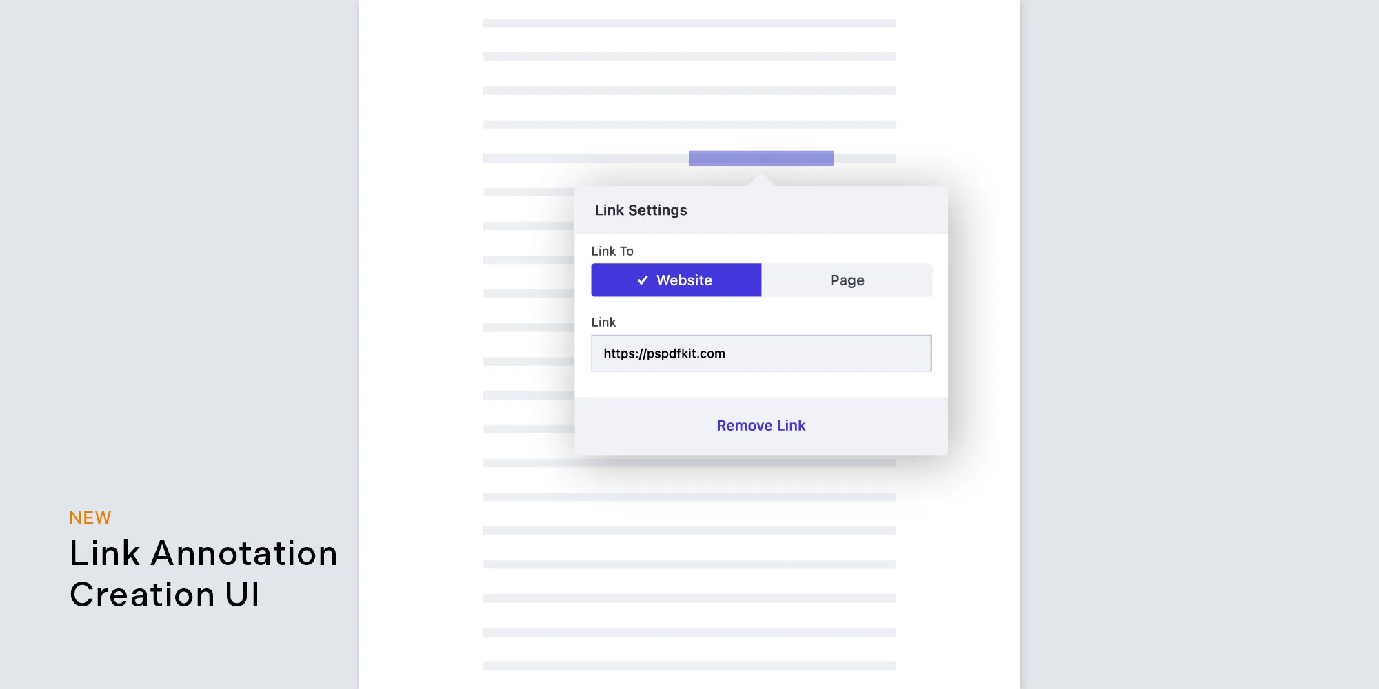 Link Annotation UI