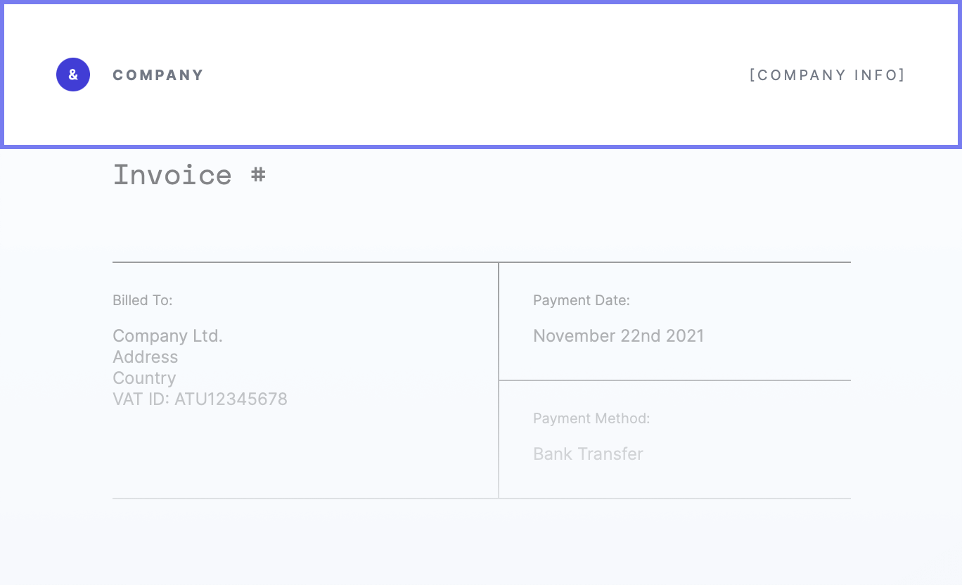 Invoice header image