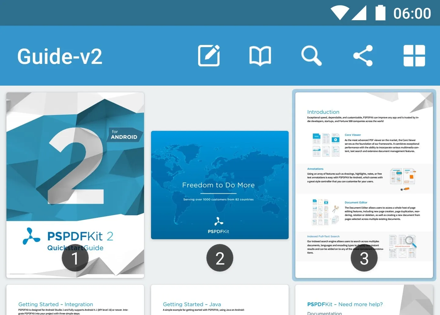 Highlights in PSPDFThumbnailGrid