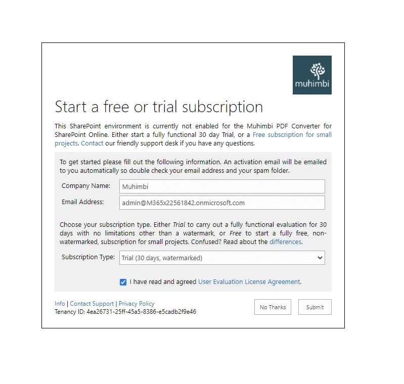 Installing the Document Converter for SharePoint Online