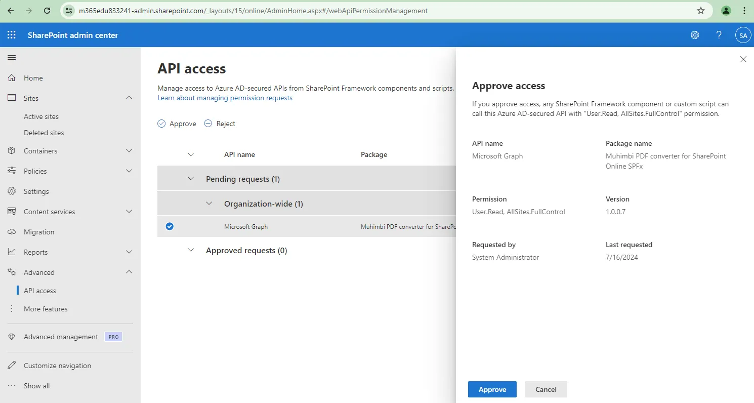 Installing the Document Converter for SharePoint Online