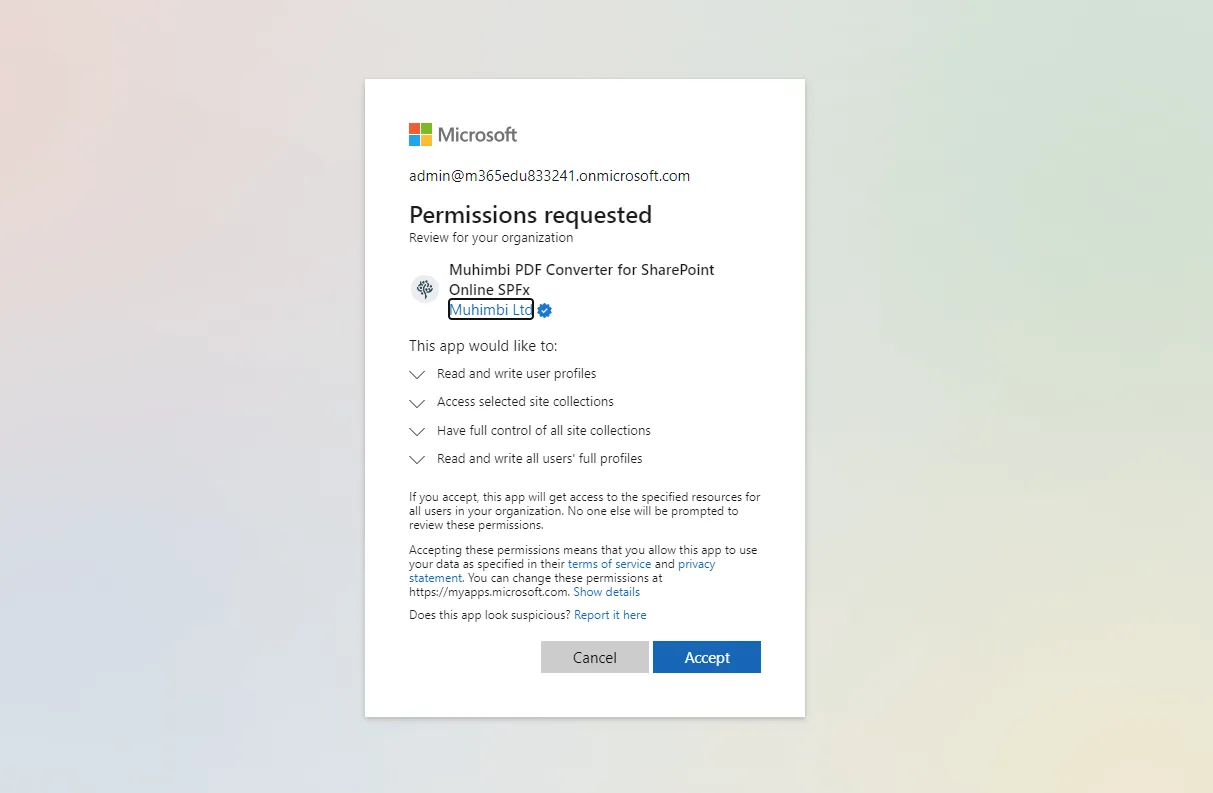 Installing the Document Converter for SharePoint Online