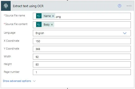 extract text using ocr