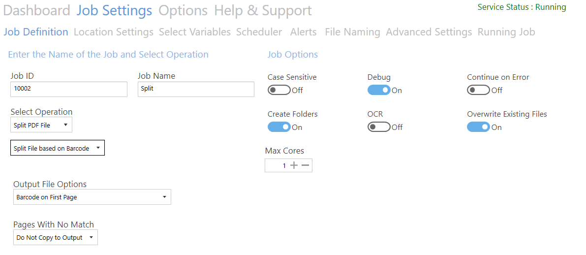 Split File Based on Barcode