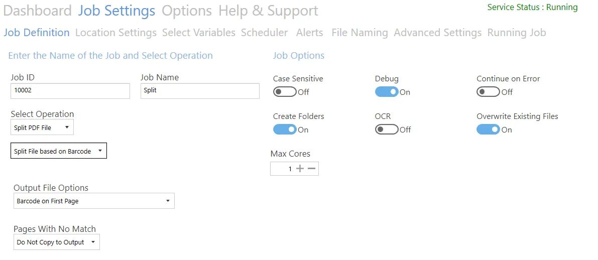 Split File Based on Barcode