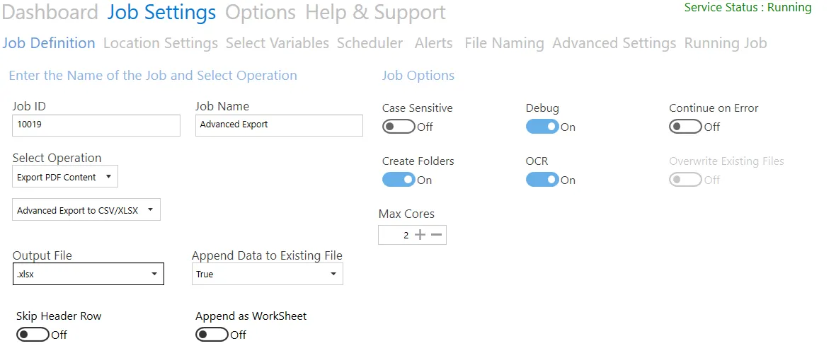 Advanced Export to cSV/XLSX