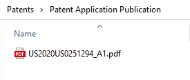 Patent Application Publication