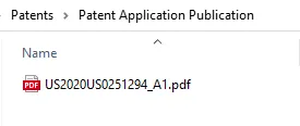 Patent Application Publication