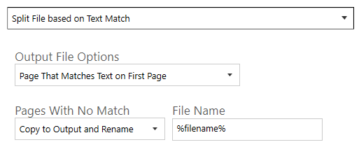 Split File Based on Text Match