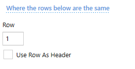 Where the Rows Below are the Same