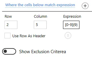Where the Cells Below Match Expression