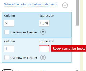 Where Columns Below Match Expression