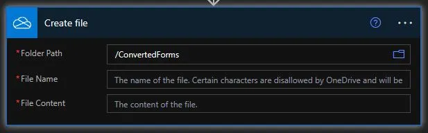 create file