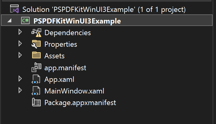initial project structure