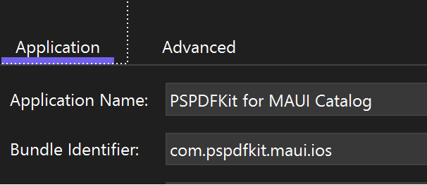 iOS or Mac Catalyst Bundle Identifier