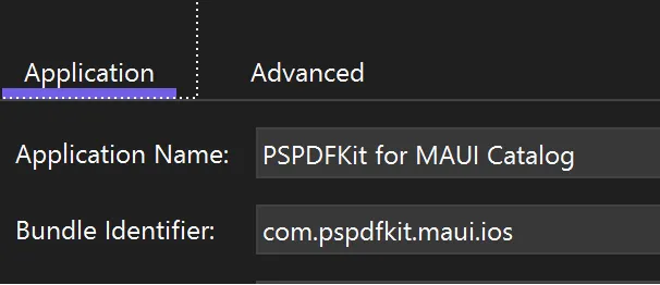 iOS or Mac Catalyst Bundle Identifier