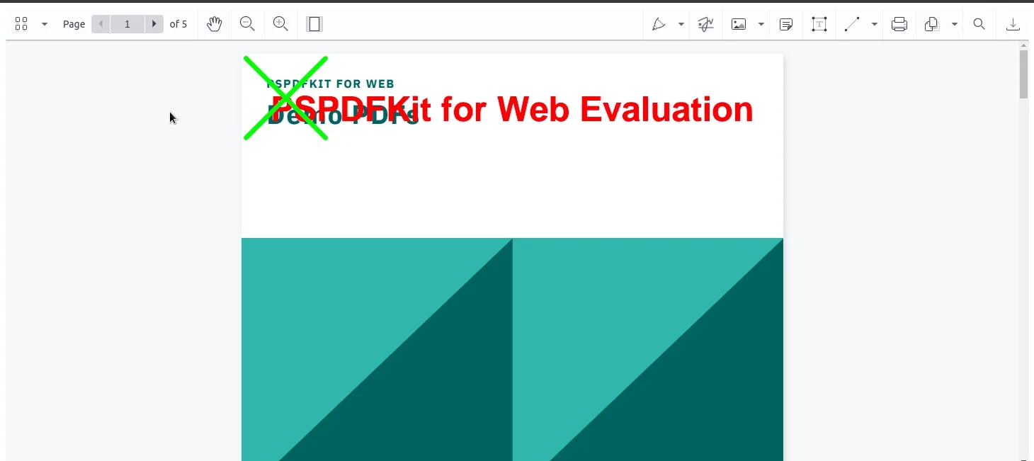 Adding ink annotations to a PDF