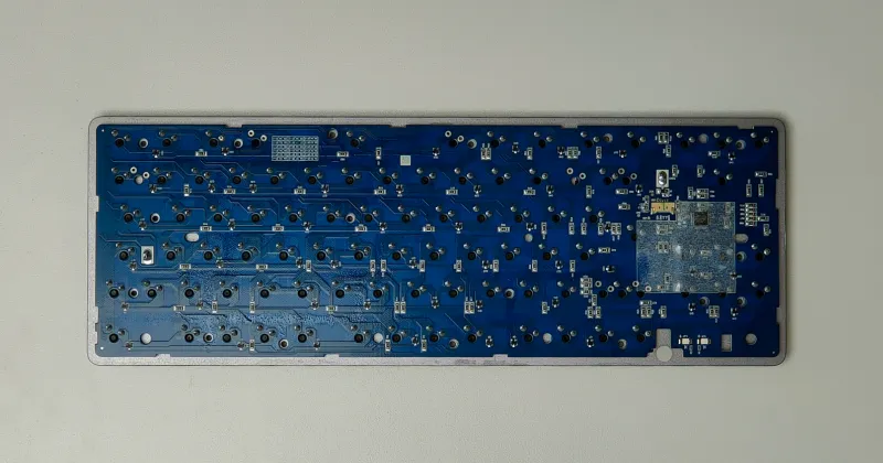 The keyboard turned upside down