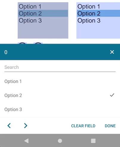List box UI