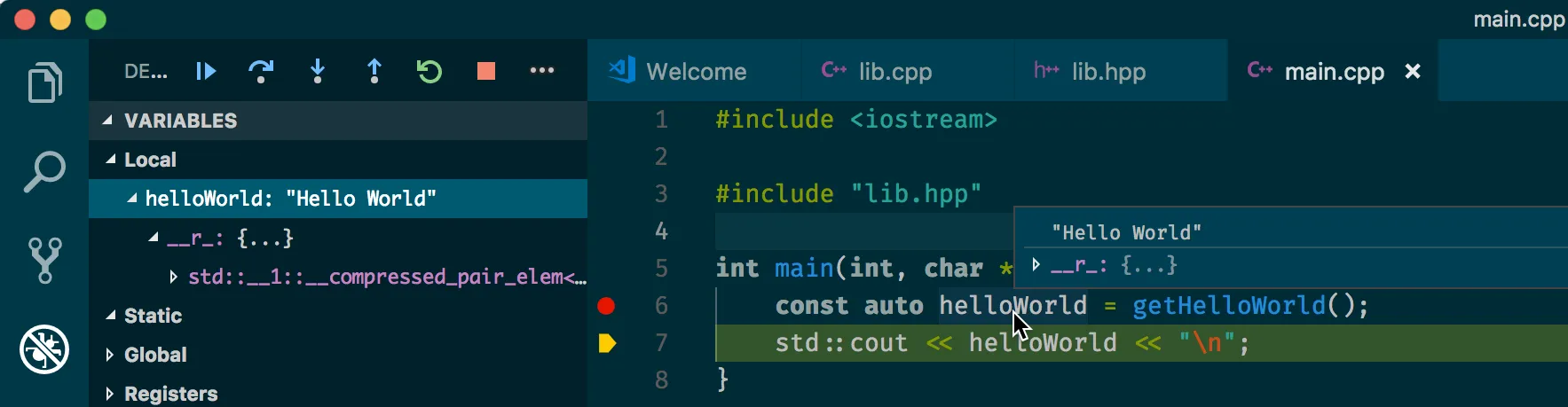 LLDB extensions hitting a breakpoint